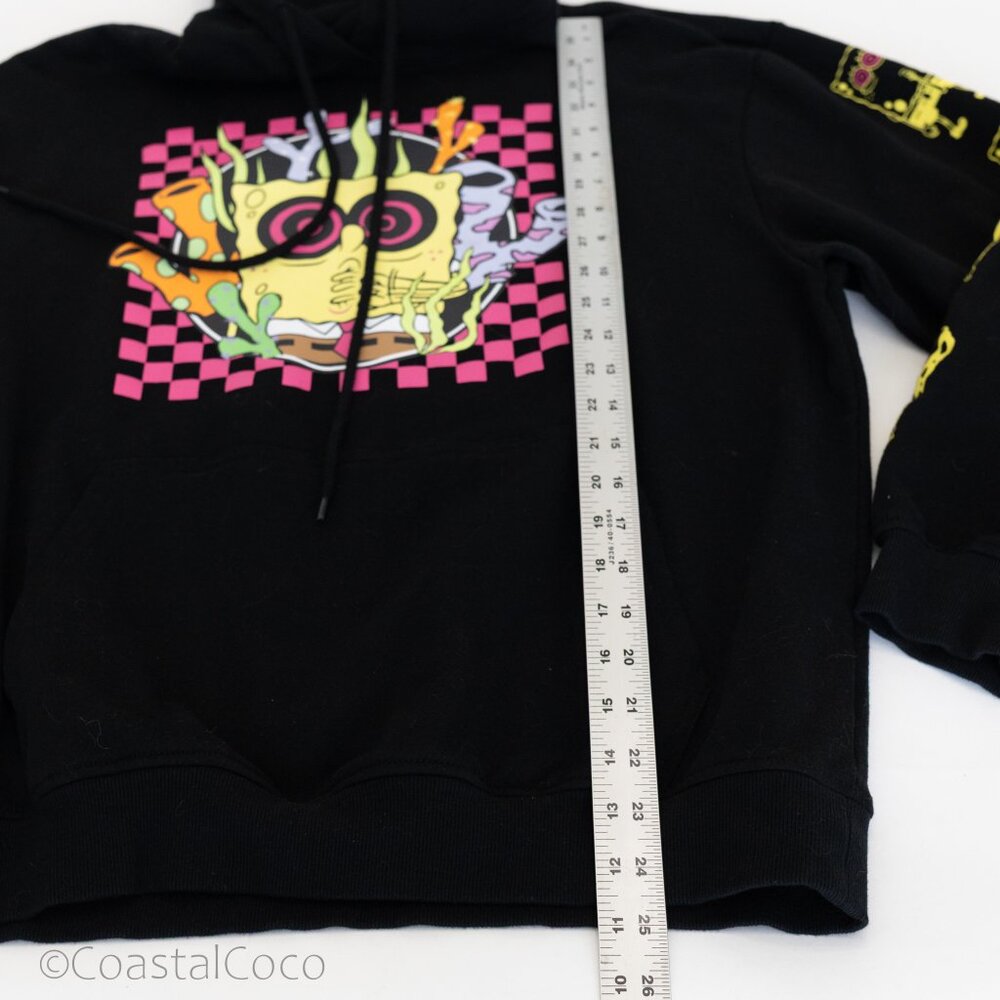SpongeBob Squarepants Large Graphic Hoodie Sweatshirt Streetwear Trippy Skater - Picture 7 of 12